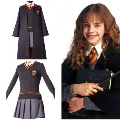 Harry Potter Gryffindor Hermione Granger Cosplay Volwassene Kostuum